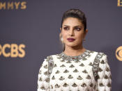 Platz 8: In Bollywood ist Priyanka Chopra längst ein Star. Mit Einnahmen von 10 Millionen Dollar ist der "Quantico"-Darstellerin in diesem Jahr der Platz in der berühmten "Forbes"-Liste sicher. (Bild-Copyright: Richard Shotwell/Invision/AP)