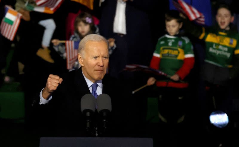 FILE PHOTO: U.S. President Biden completes Irish tour with return to ancestral home