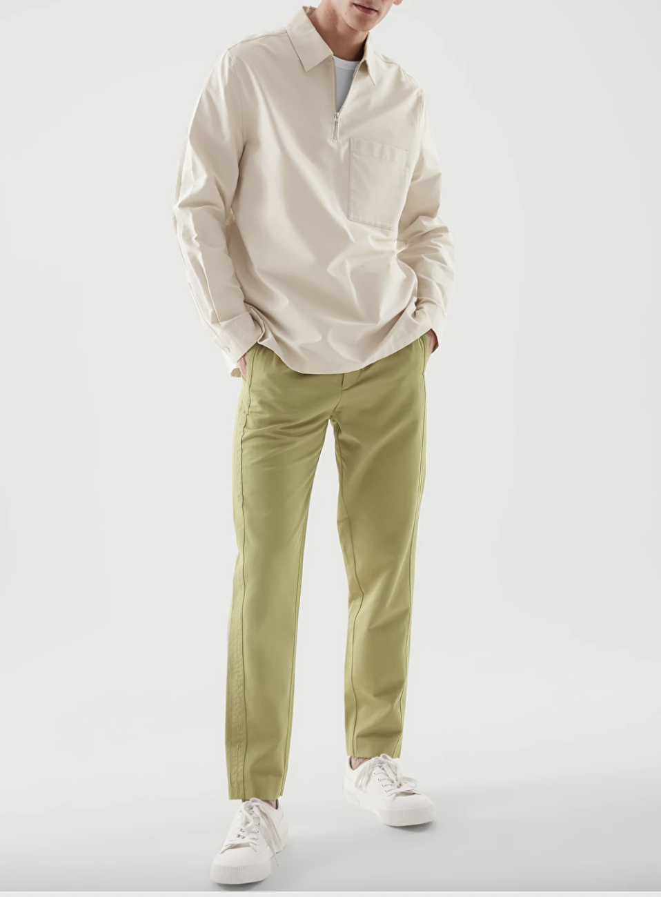 COS Regular-Fit Twill Trousers