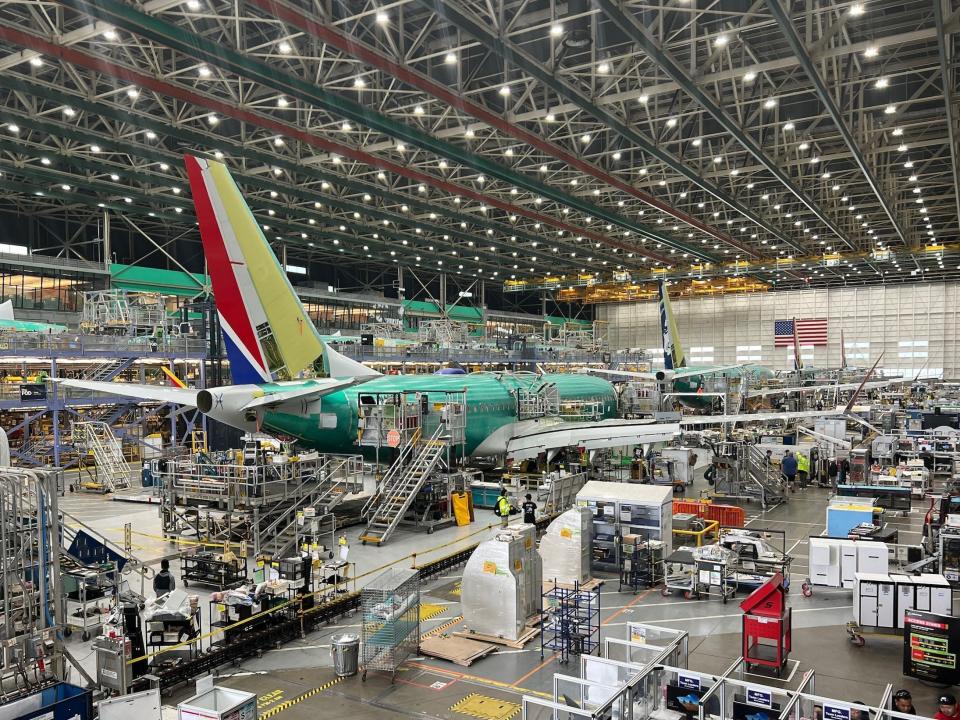 Boeing 737 factory tour.
