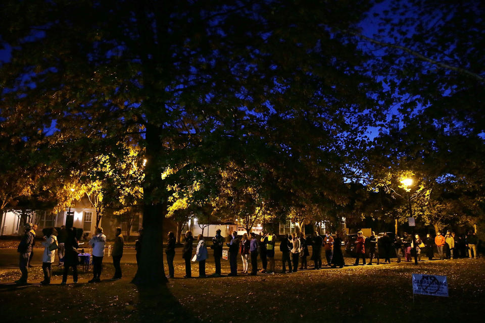 Waiting in-line in Alexandria, Va.