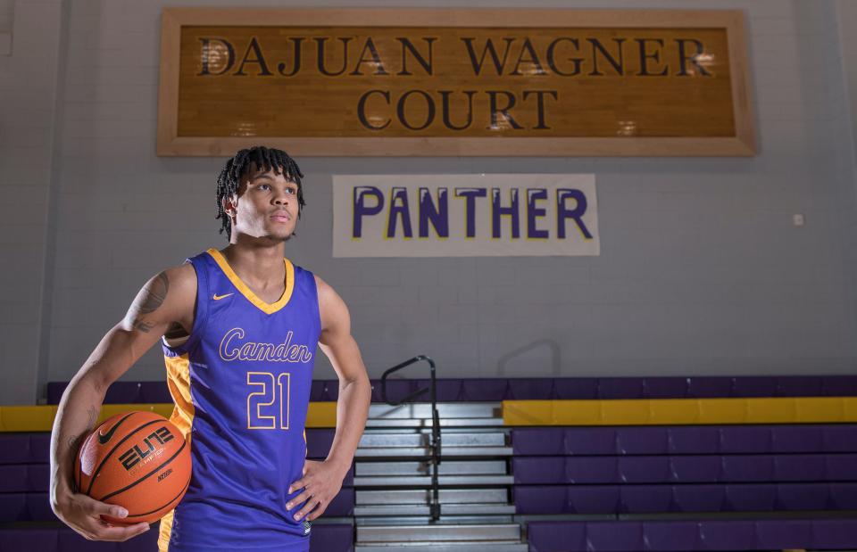 Camden High School junior DJ Wagner is the 2022 South Jersey Boys Basketball Player of the Year.   DJ Wagner is the son of Dajuan Wagner and the grandson of Milt Wagner, both legendary Camden players who went on to play in the NBA.