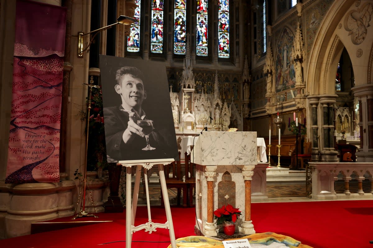 Shane MacGowan was laid to rest in St Mary of the Rosary Church, in Co Tipperary  (REUTERS)