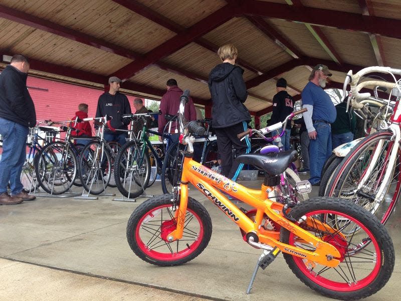 The bicycle swap meet, seen here in a prior year, will return March 27, 2022, for the first time since 2019 to St. Patrick’s County Park in South Bend. Joseph Dits, South Bend Tribune fiie