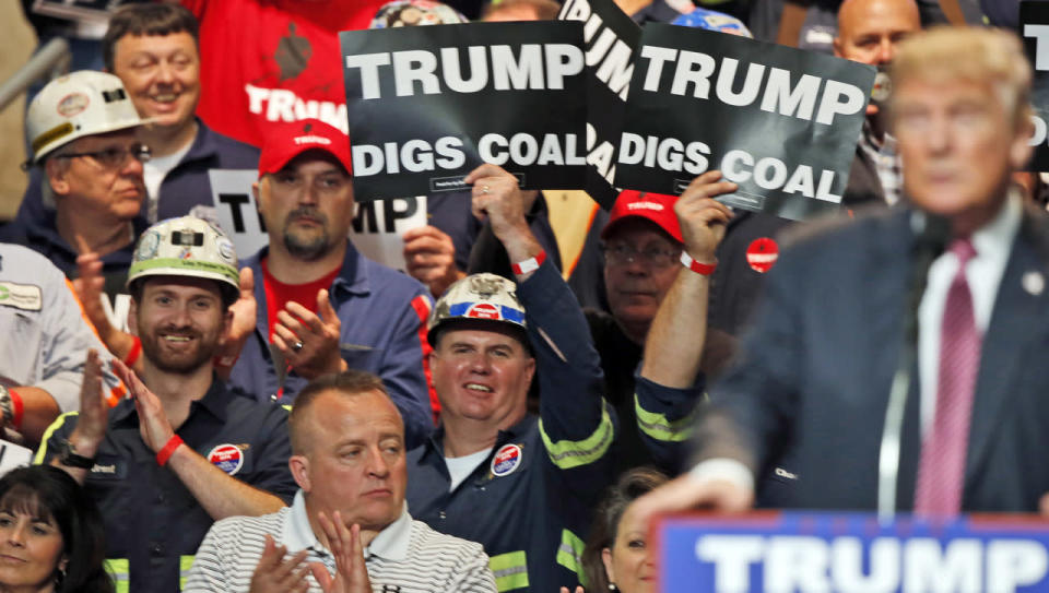 Coal miners in Charleston