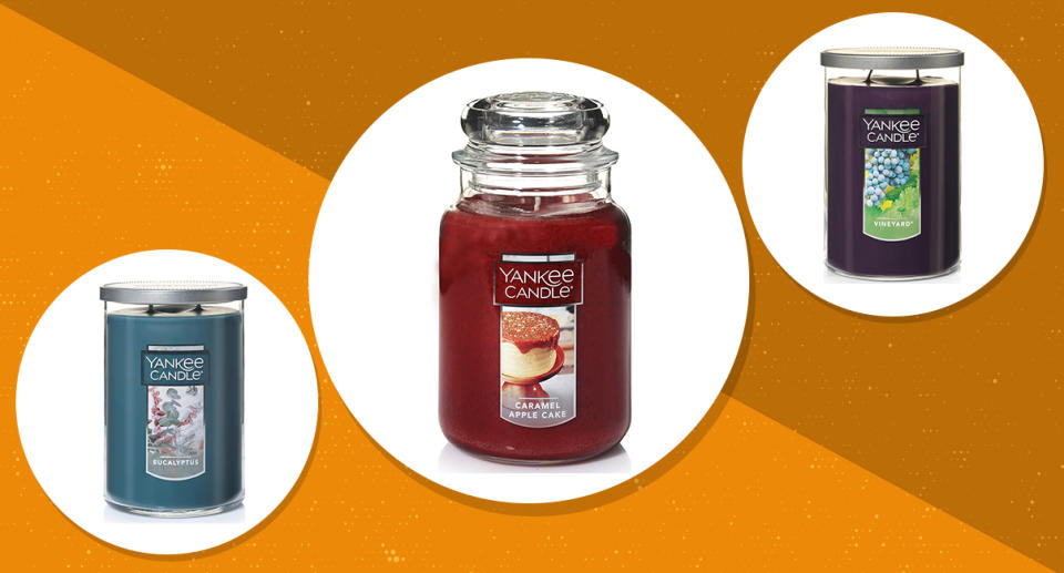 Pick up a Yankee Candle and fill your home with yummy smells for up to 39 percent off. (Photo: Amazon)