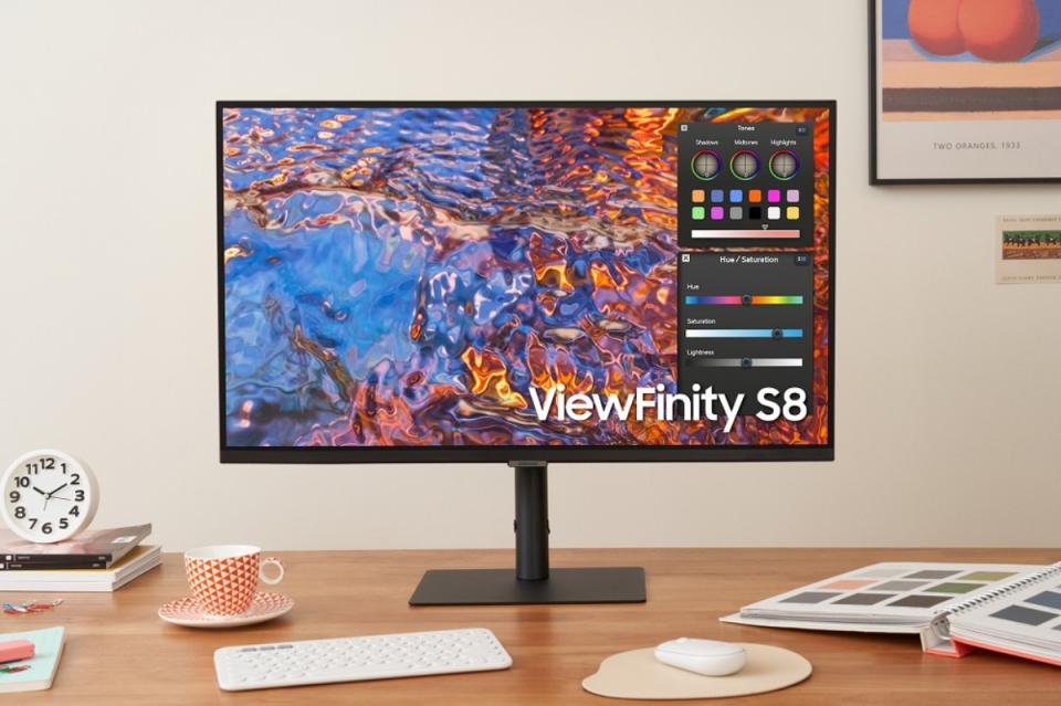 三星針對專業創作者推出ViewFinity S8系列顯示器，對應27吋、32吋常見規格