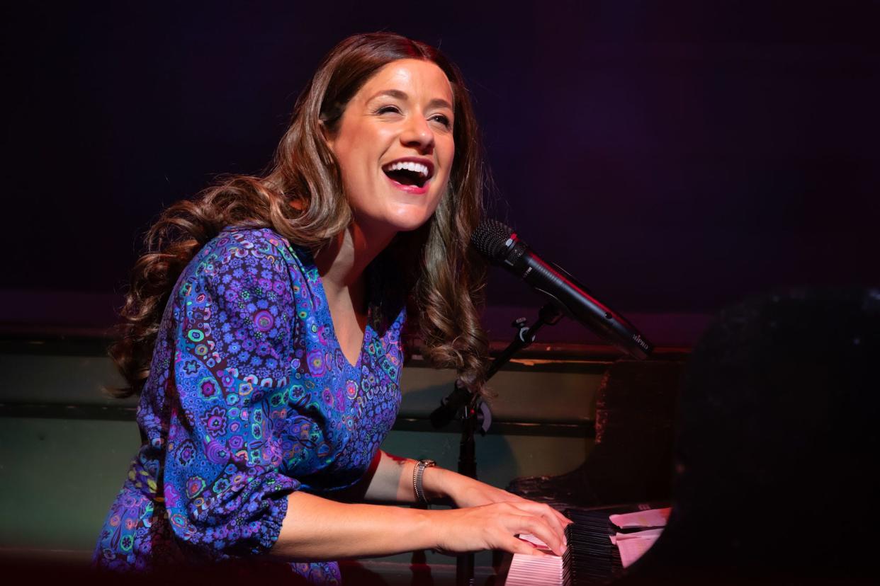 Lindsey Schroeder as Carole King in Opera House Theatre Co.'s production of "Beautiful: The Carole King Musical."