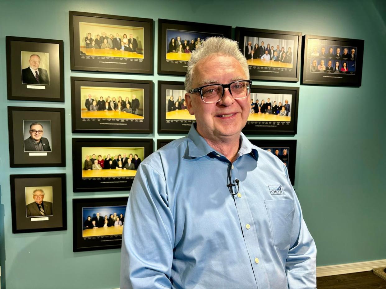 Adam Chrobak is the registrar and CEO of the College of Medical Lab Technologists of Manitoba.  (Emily Brass/CBC - image credit)