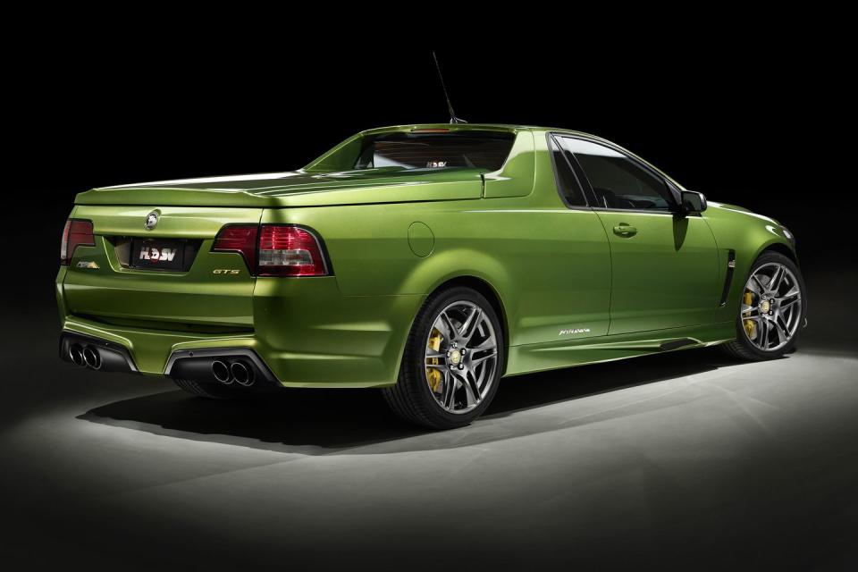 <p>We know, the Holden HSV Maloo Ute isn't really a pickup truck, per se, but we still think it deserves a spot on this list. It's a supercharged V-8 pickup/sports coupe with rear-wheel drive, a manual transmission, and a solid towing capacity. A true all-rounder. </p>