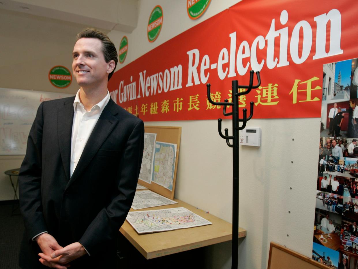 gavin newsom mayoral campaign