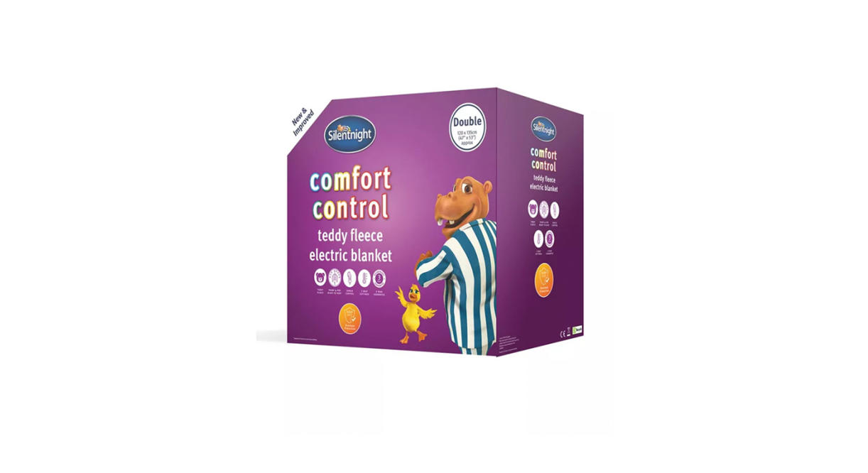 Comfort Control Teddy Fleece Heated Blanket