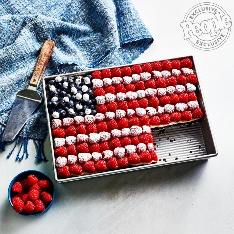 Brownie Flag Cake