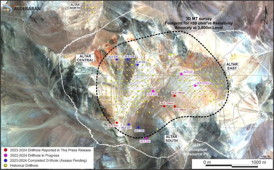 Figure 1 - Plan map showing drill holes from the 2023-2024 drill program