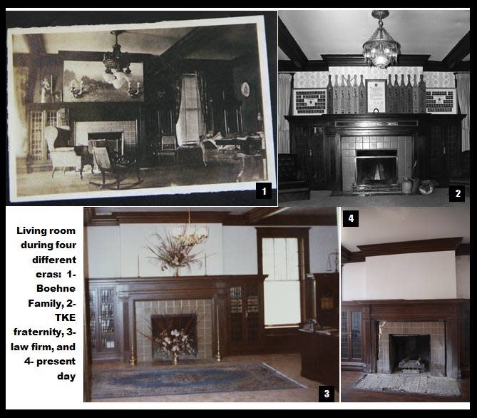 Though its exterior hasn't much changed, the Boehne House's interior has over the years.