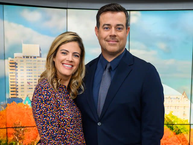 <p>Nathan Congleton/NBCU Photo Bank/NBCUniversal/Getty </p> Carson and Siri Daly on the 'Today' show in 2019.