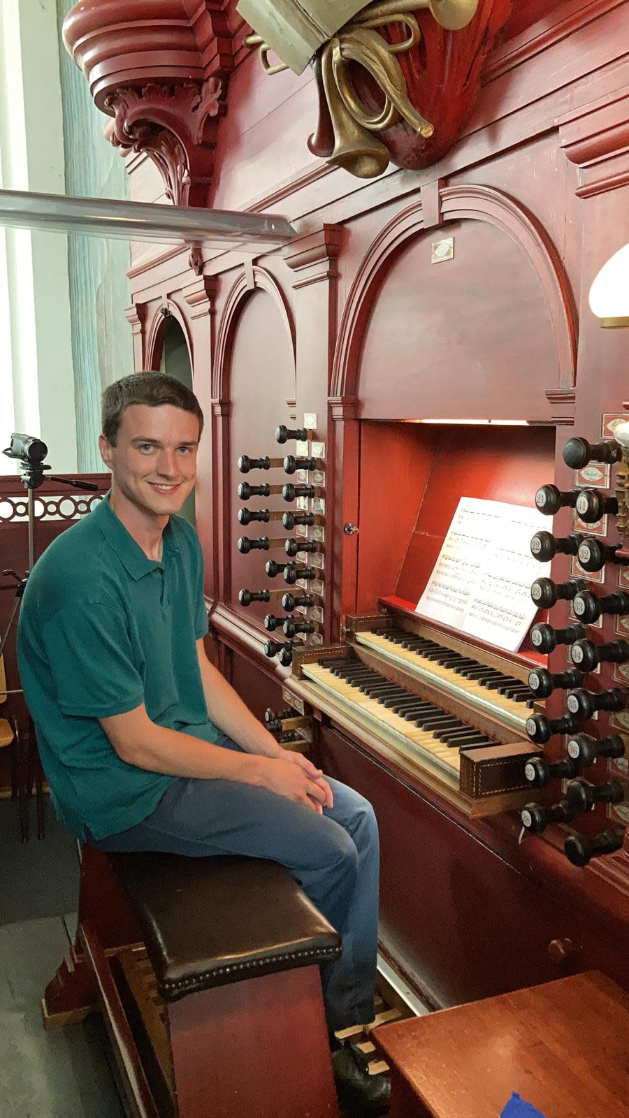 Michael Kearney will perform on historic pipe organs in New Sewickley Township.