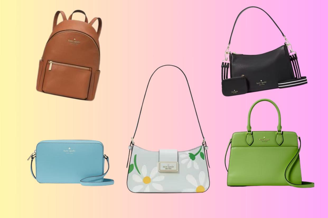 Various totes, backpack and crossbody from Kate Spade.