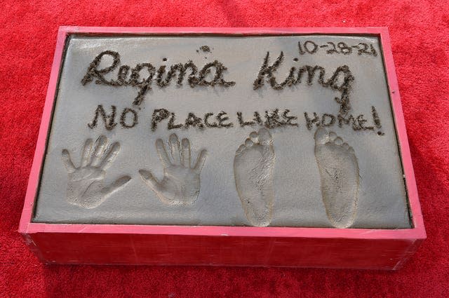 Regina King Hand and Footprint Ceremony