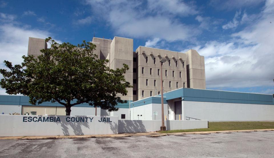 Escambia County is looking into issuing a new bond agreement to replace or renovate the county's old jail facility on L Street. Here the gray lady sits vacant on Thursday, March 10, 2022. 