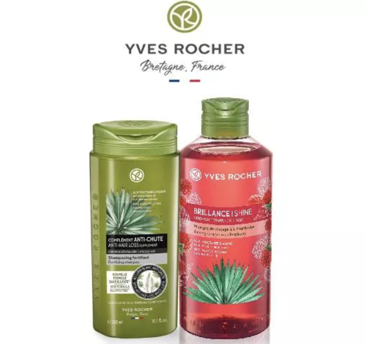 Yves Rocher Anti-Hair Loss + Rinsing Vinegar Duo Bundle. PHOTO: Lazada