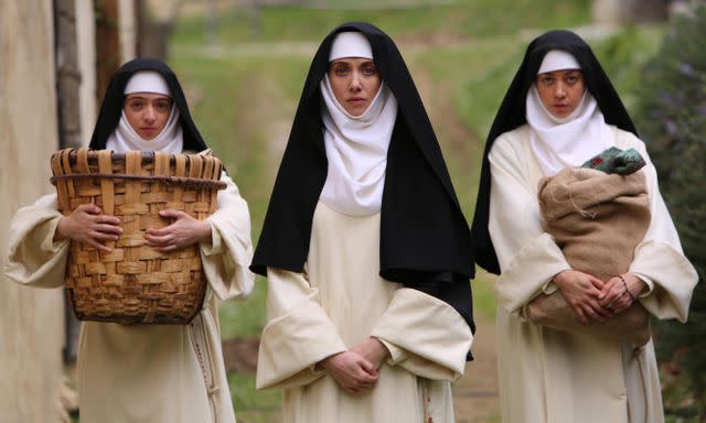 <p>Gunpowder & Sky</p> Kate Micucci, Alison Brie, and Aubrey Plaza in "The Little Hours'