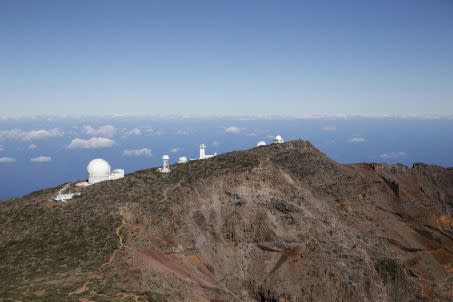 L\'observatoire Isaac Newton. Crédit : PATRICK LECUREUIL / LEEMAGE VIA AFP