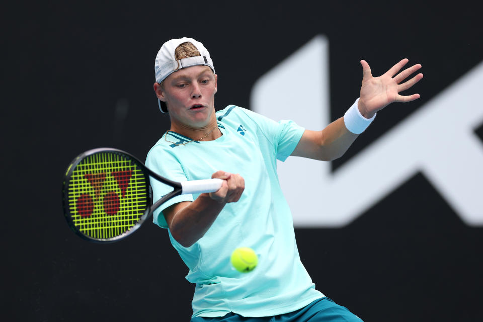 Cruz Hewitt, pictured here in action at the Australian Open.