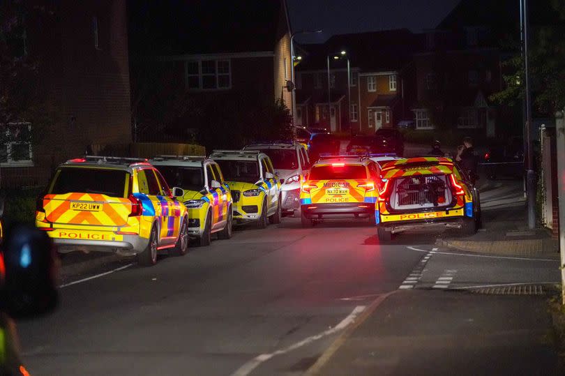 Armed police flooded Hardwick on Saturday night after reports of a serious incident