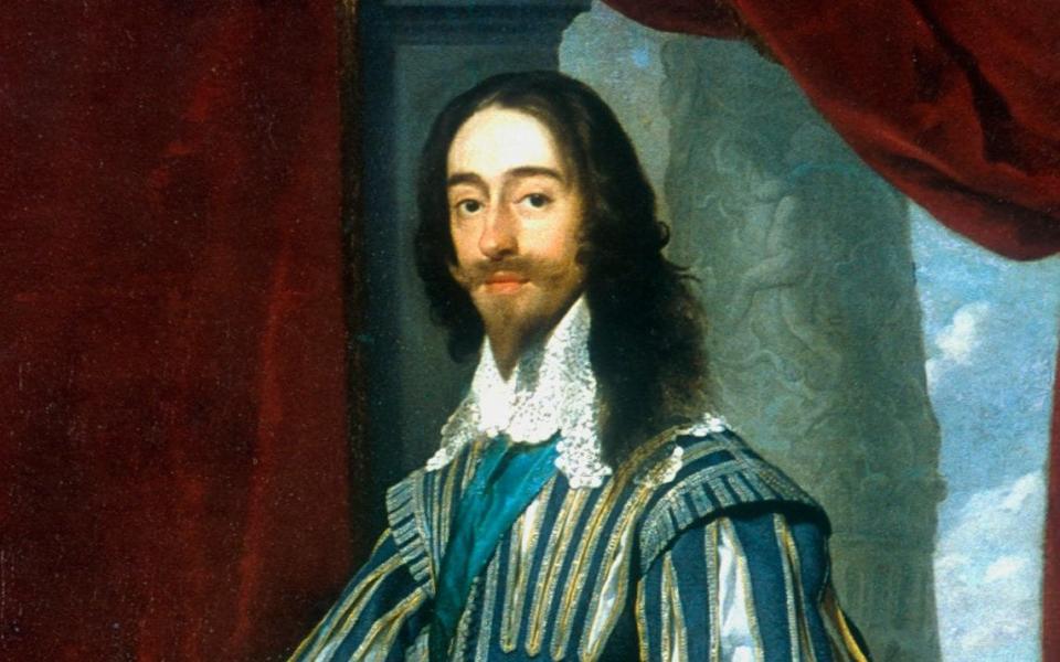 Charles I as he appears in a painting by Daniel Mytens - Hulton Archive