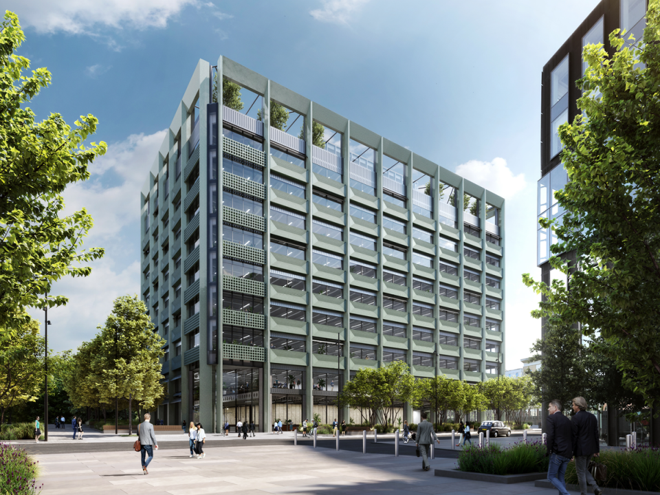 A CGI image of the new, civil service building on First Street in Manchester (PA) (Cabinet Office/PA)