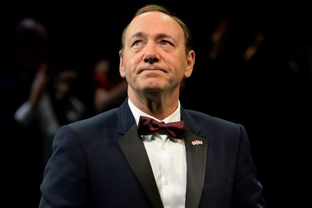 <p>Samir Hussein/Getty</p> Kevin Spacey in London on April 19, 2015