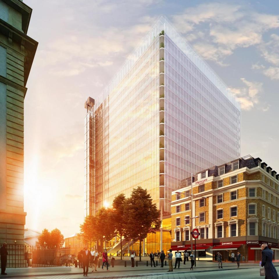 An artist's impression of how the Cube in Paddington will look