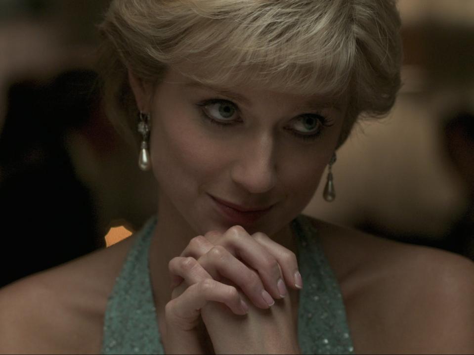 Elizabeth Debicki as Diana in season five of ‘The Crown’ (Netflix)