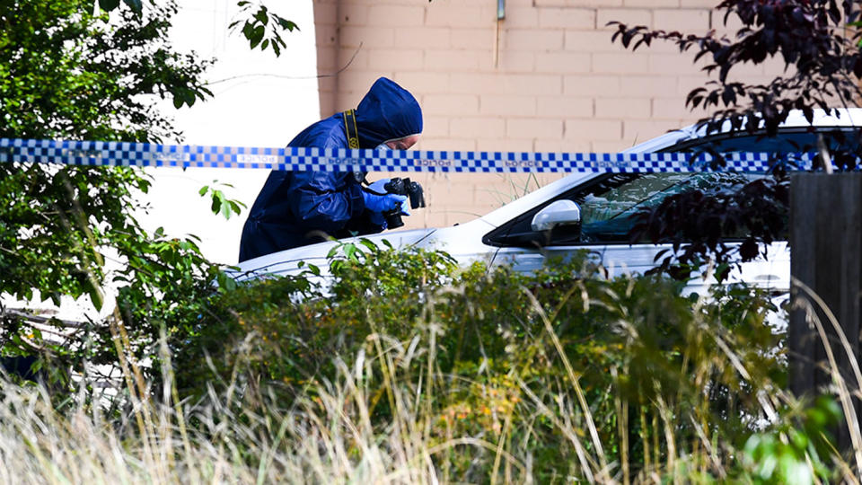 A suburban street in Canberra will remain locked down for 24 hours while police establish the scene of a crime which reportedly left one man dead and three other people badly injured. Source: AAP