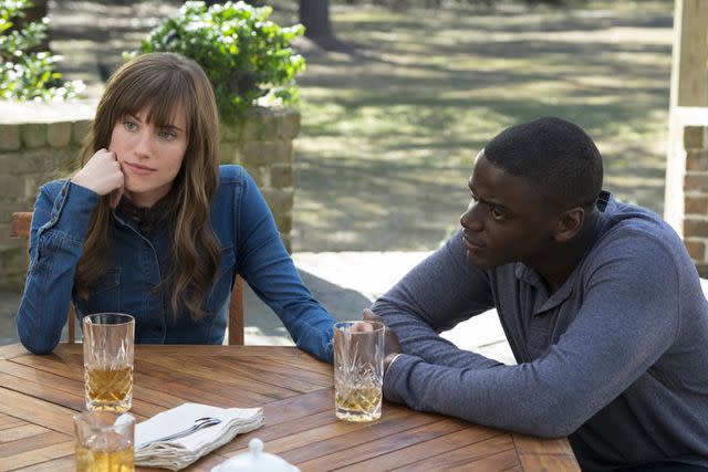 Moviestore/Shutterstock Allison Williams and Daniel Kaluuya in <i>Get Out</i>, 2017