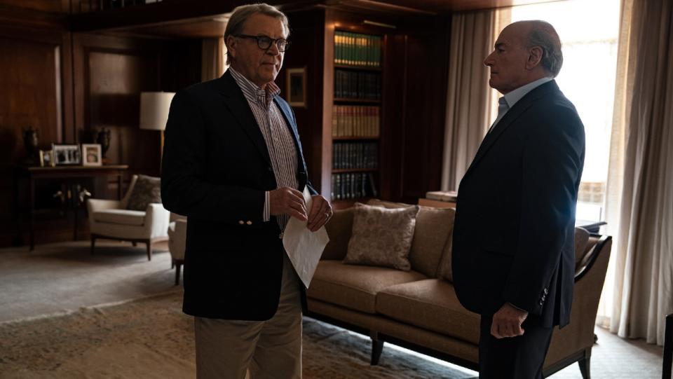 David Rasche and Peter Friedman in Succession season 4