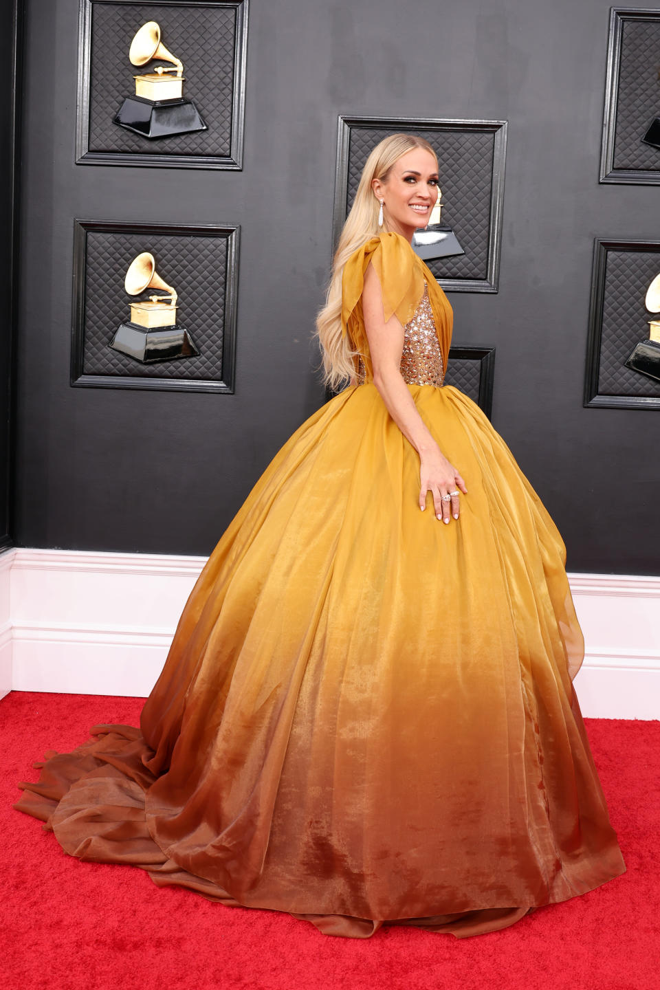 Carrie Underwood attends the 64th Annual GRAMMY Awards 