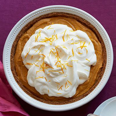 Pumpkin Chiffon Pie with Orange Cream