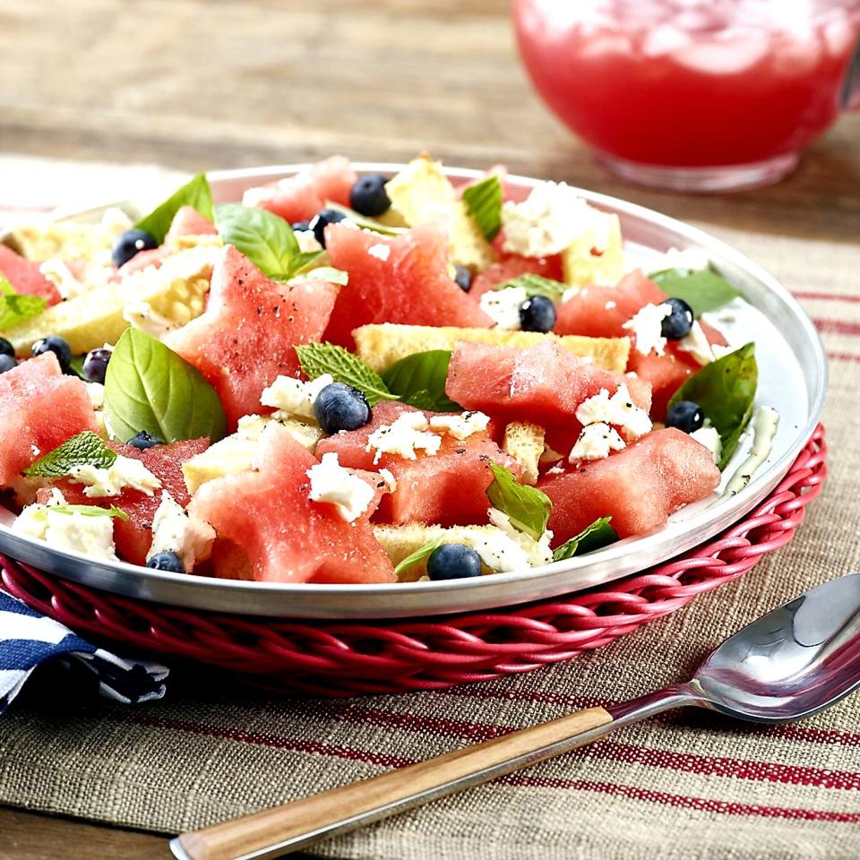 Stars and stripes salad