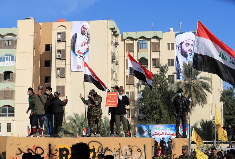 Protests at the U.S. Embassy in Baghdad