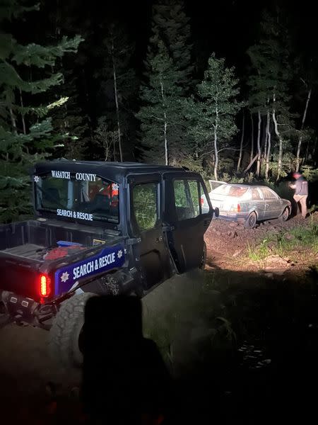 A man was rescued after following a "shortcut" and getting stranded on a Utah mountain. (Courtesy: Wasatch County Search & Rescue)