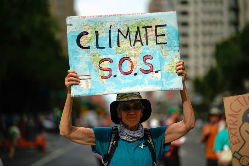 Activists kick off Climate Week with protest against fossil fuels in New York City