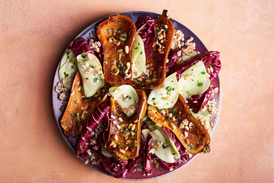 Honeynut Squash with Radicchio and Miso