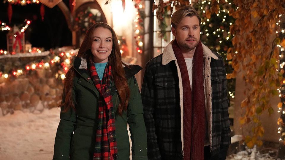 Untitled Holiday Romcom. (L-R) Lindsay Lohan as Sierra, Chord Overstreet as Jake