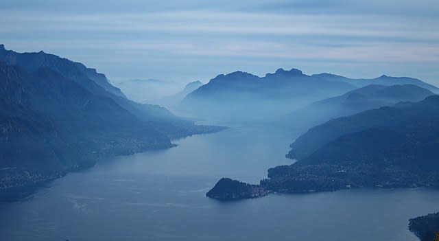 Vista del Lago di Como, donde habita el monstruo Larry. Foto: vía Wikimedia Commons