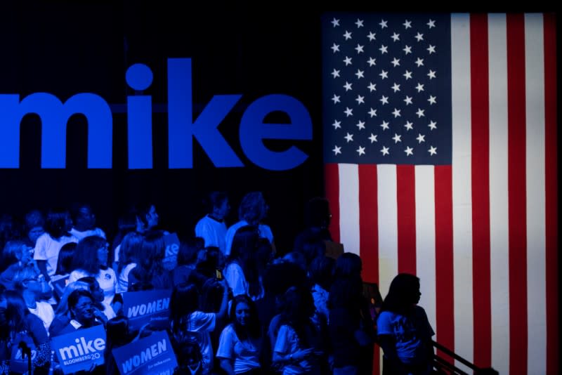 Women attend the campaign event "Women for Mike" by Democratic U.S. presidential candidate Bloomberg in the Manhattan borough of New York City, New York