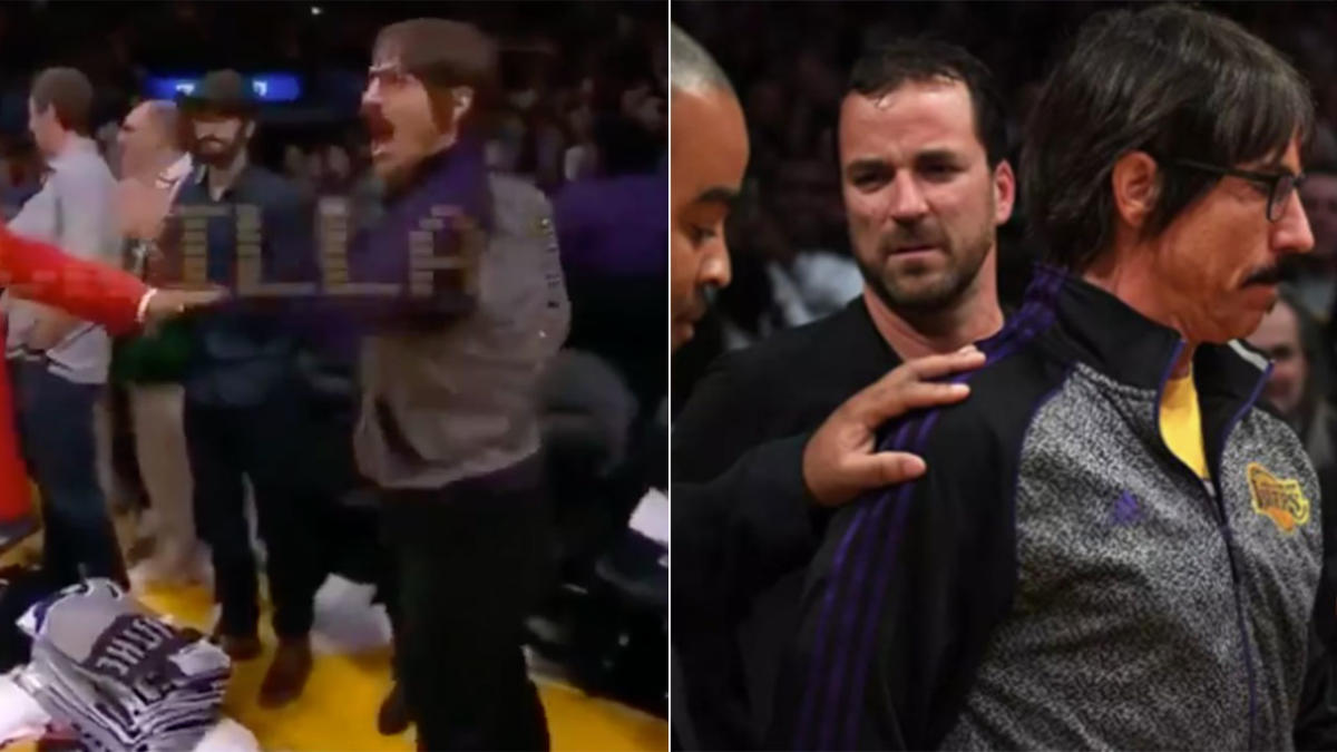 Chili Peppers singer Anthony Kiedis thrown out of NBA game between Lakers and Rockets