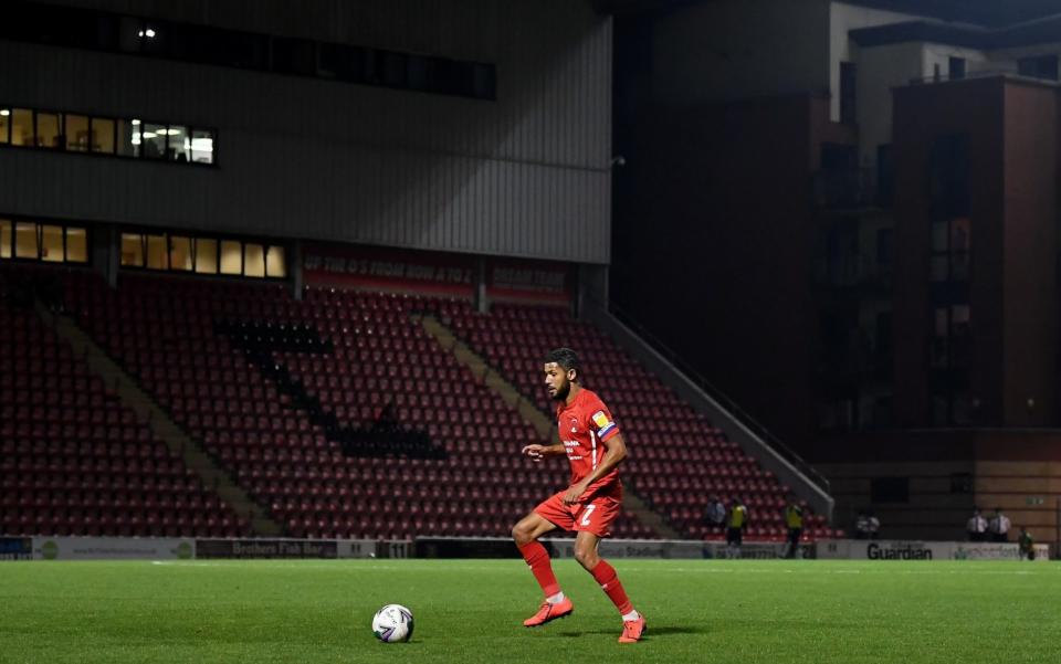 Jobi McAnuff of Leyton Orient controls the ball during the Carabao Cup Second Round match between Leyton Orient and Plymouth Argyle at The Breyer Group Stadium on September 15, 2020 in London, England.  - GETTY IMAGES