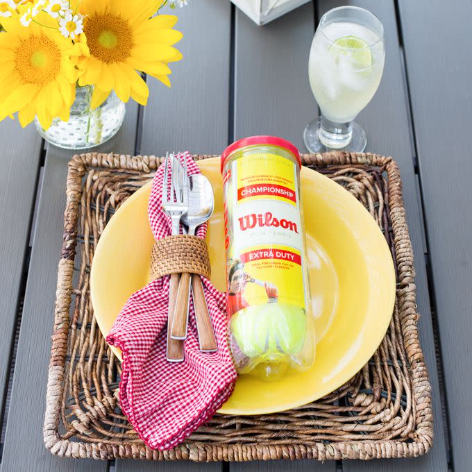 fathers day decorations tennis tablescape